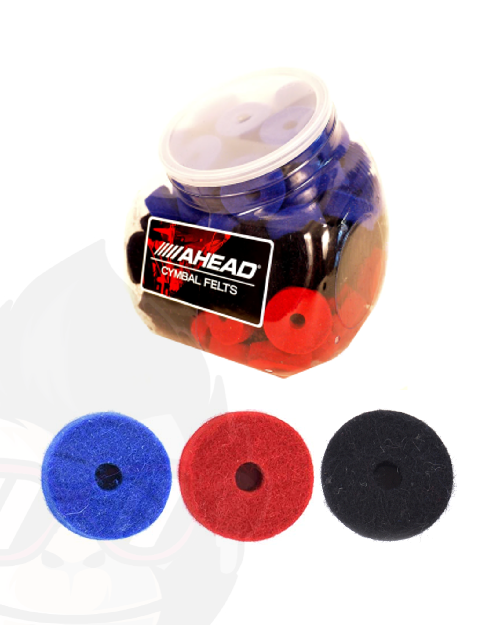 Behälter mit Woll-Filze 120 Stk. Schwarz, Rot & Blau AHTOFM